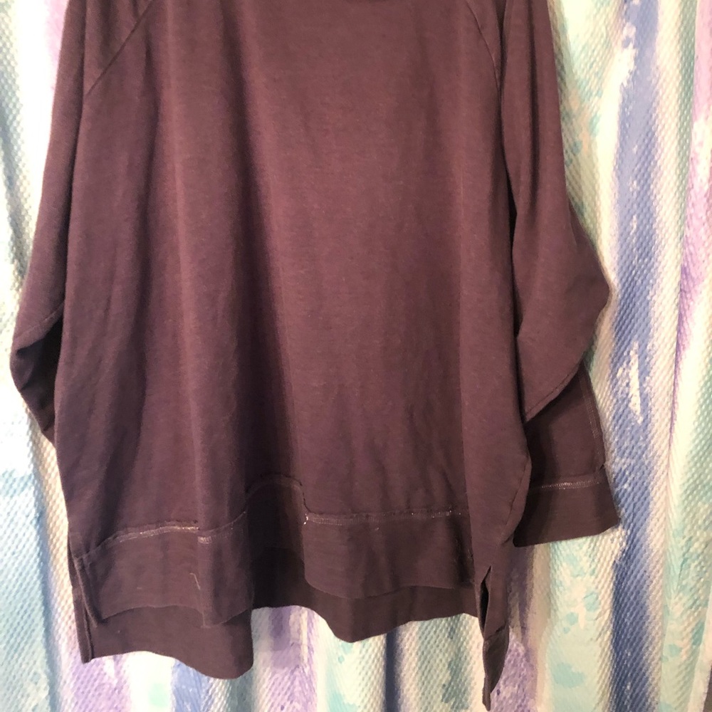 Purple long sleeved sweatshirt